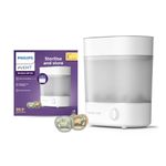 AVENT Sterilizer With Ultra Air Soother Combo|No.1 Brand Recommended by Moms Worldwide|Kills 99.9%* Germs In 10 mins Cycle With Natural Steam SterilizationIStays Sterile Upto 24hrs|SCF291/20 ,1 Count