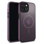 DailyObjects Polycarbonate Case For iPhone 14 Compatible With Mag-Safe Wireless Charging,Purple Nimbus Slim Shockproof Back Cover