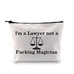 POFULL Lawyer Gifts for Women Attorney or Law Student Cosmetic Bag Law School Cosmetic Bag Future Lawyer Gift Law Judge Student Graduation Gift (I'm a lawyer makeup bag)