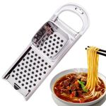 Stainless Steel Spaetzle Maker, Kitchen Pasta Cooking Tools, with Safety Pusher Dough Scraper Manual Pasta Cooking Tools, with Comfort Grip Handle, 32.5 x 11 x 6.5cm