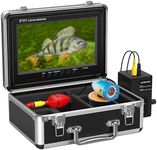 Eyoyo Professional 9 inch LCD Monitor 1000TVL Camera with 12 Adjustable Infrared Lights Underwater Ice/Lake Fishing Video Camera DVR Fish Finder w/ 8GB TF Card (50M Cable)