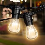 Emitto Festoon S14 Indoor/Outdoor String Lights Kit, 38 Meter Length