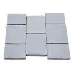 Gardenista Garden Furniture Seat Cover Only 8 Pieces | Outdoor Water Resistant Replacement Seat Cushion Covers | Perfect for Patio, & Rattan Chair Cushions | Durable and Easy to Clean (Grey)