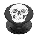 PopSockets PopGrip - Expanding Stand and Grip with a Swappable Top for Smartphones and Tablets - Shaky Bones White