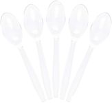 Plasticpro Clear Plastic Tea Spoons Disposable Cutlery Utensils 300 Count