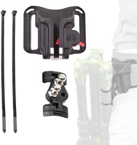 Spider Holster - Tripod Carrier Kit - Includes Self Locking, Belt Mounted Camea Holster and Tripod Monopod Leg Attachment Adapter