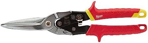 Milwaukee 48224537 Long Cut Straight Tin Snips, 250 mm Length