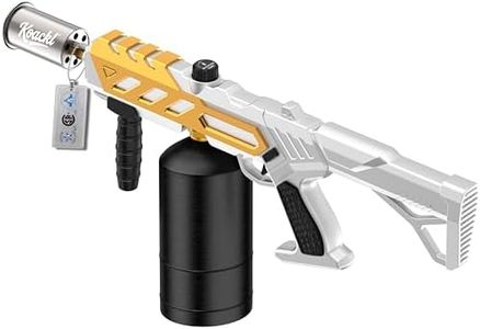 Koackl Powerful Propane Torch, Blow Torch with Adjustable Flame, Flamethrower Kitchen Torch Burner Gas Welding Kits for Grill, BBQ, Searing Steak, Camping & Charcoal Torch Lighter Golden