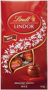 Lindt Lindor Milk Chocolate Truffles Bag 125g