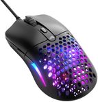 Glorious Model O Eternal Ultralight RGB Gaming Mouse - Wired - 55g Lightweight - Customizable RGB Lighting - 6 Programmable Buttons - Symmetrical Design - 12K DPI Optical Sensor - PC/Mac - Black