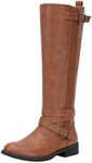 Vepose Women's 952 Stretch Riding Retro Fashion Knee High Boots,Yellow Brown,Size 9M US(CJY952 Brown 09)