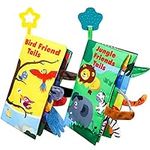 TOY Life 2 Soft Baby Books 0-3-6-12