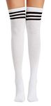 Xs and Os Cotton blend Women Over The Knee High Socks (White)