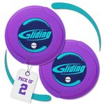 Gliding Discs for Working Out - Sliding Discs for Carpet Floors, 1 Pair, Authentic Original Discs for Full Body Resistance Workout, Includes 4 Streaming Video Workouts - Fitness & Home Exercise