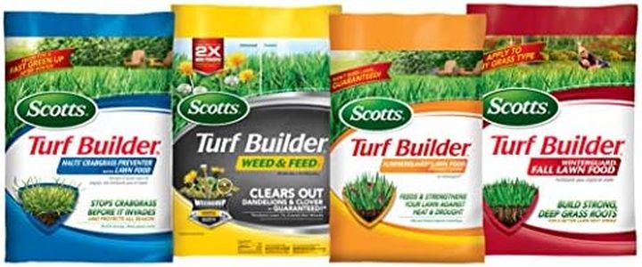 Scotts Turf Builder Plan for Small Northern Lawns with Halts, Weed & Feed, SummerGuard and WinterGuard Fall Lawn Fertilizer