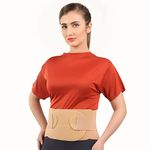 Flamingo Lumbar Sacro Belt – Dual Adjustable Compression Support for Lower Back Pain Relief, and Posture Correction – Breathable, Ergonomic Design for Men & Women – Size-Large – Pack of 1