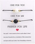 SUMMER LOVE Best Friend Distance Matching Bracelets with Message Card Mini Bead Essential Oil Beads Charm Couple Sisters Bracelet Anklets Friendship Family