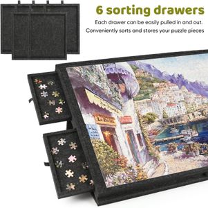 Ruication Tilting Jigsaw Puzzle Board – Adjustable Tabletop Organizer