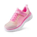 DREAM PAIRS Girls Running Tennis Shoes Sneakers for Kids Sport Athletic Shoes Thick Sole Casual Walking Shoes for Little/Big Kids,Size 13 Little Kid,Pink,SDRS2405K