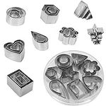 Cookie Cutters Set, 24 Pieces Mini Biscuit Cutters Stainless Steel Fondant DIY Baking Pastry Cutters