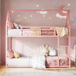 LIKIMIO Bunk Bed Twin Over Twin, Ho