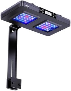 SEAOURA LED Reef Light for Corals, Clip on Coral Lights for Reefs Aquarium Tanks, 395nm to 665nm Full Spectrum Programmable with 24/7 Custom Timer for Saltwater Fish Tank SPS LPS - 120W