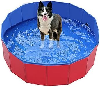 Pet Bathing Station, Collapsible Blue Grooming Tub, Heavy-Duty Wash Basin, Practical Travel Bathtub, for Home, Apartments, Hotels, Medium,Small Pets (Red)