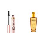 L'Oreal Paris Lash Paradise Mascara, Waterproof, 7.6ml and L'Oreal Paris Extraordinary Oil Hair Serum for Women & Men, 100 ml