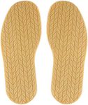 MIIDII Shoe Bottom Full Sole Repair Replacement Anti-Slip Rubber, 4mm Thickness 1 Pair (Natural)