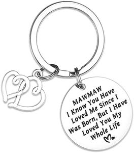 Kivosliviz Mawmaw Keychain Gifts for Women Her Maw Maw Key Chains Worlds Greatest Best Mammaw Ever Jewelry Mamaw Keyring Mawmaw Keychain