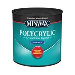 Minwax 222224444 Polycrylic Protective Wood Finish, Clear Matte, ½ Pint