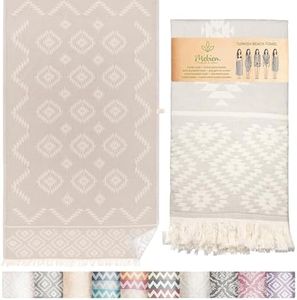 Premium 100% Cotton Turkish Towel – Vintage Light Grey, 35”x 67” – Quick Dry Beach Towel, Sand-Free, Lightweight – Ideal for Pool, Travel, and Everyday Use - Beach Accessories Must Haves