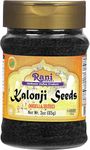 Rani Kalonji (Black Seed, Nigella Sativa, Black Cumin) Seeds 3oz (85g) PET Jar ~ All Natural | Gluten Friendly | NON-GMO | Kosher | Vegan | Indian Origin