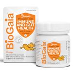 BioGaia Probiotic Junior Immune & Gut Health Tablets | New Format | Probiotic + 800 IU of Vit. D | 30-Day Supply/Chewable Tablets | For kids & Teens | Eases constipation | Helps maintain immune function | Development of bones and teeth | Prevent episodes of diarrhea