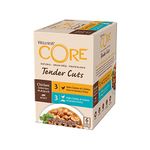 Wellness CORE Tender Cuts, Wet Cat Food, Cat Food Wet with Tender Pieces in Sauce, Grain Free, High Meat Content, Chicken Selection Mix, 6 x 85 g