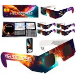 Helioclipse [6 Pack] Solar Eclipse Glasses 2025 - AAS Approved - Trusted for Direct Solar Eclipse Viewing - ISO 12312-2 & CE Certified - Lunette Eclipse Solaire
