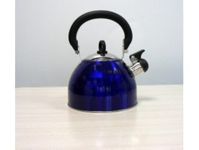 PRIMA 11172C 2.5Ltr S/S Whistling Kettle Metalic Blue, Stainless Steel, 7 Cups