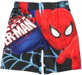 Marvel Spider-Man Boys Swim Trunks, UPF50 Sun Protection, Quick Dry Swimsuit (Size 7, Blue)