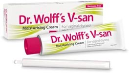 Dr Wolff’s V-San Moisturising Cream For Vaginal Dryness 50g | Vaginal Moisturiser For Daily Use | Prevent Itching & Dryness | Soothing Hormone Free Vaginal Cream| Dual Effect Vaginal Dryness Treatment