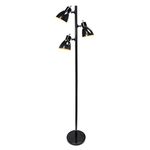 Simple Designs LF2007-BLK Simple Designs Metal 3-Light Tree Floor Lamp, Black