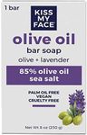 Kiss My Face Olive Oil & Lavender Bar Soap 8 oz (Pack of 6)