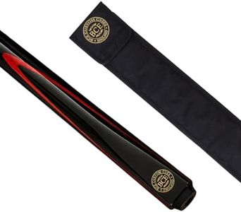 BCE 2 Piece North American Ash Snooker/Pool Cue- 145cm- 9.5mm tip with soft case