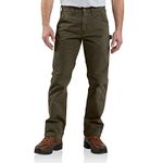 Carhartt Men's Relaxed Fit Twill Utility Work Pant, Dark Coffee, 32W x 32L