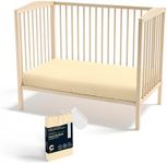 Olive + Crate Crib Sheets Luxury Eucalyptus Tencel, Naturally Pure Ultra Soft and Breathable, Boys and Girls, Baby and Toddler, Deep Pockets, Butter Cream (52 x 28)