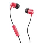 Skullcandy Jib In-Ear Wired Earbuds, Noise-Isolating Sound, Microphone, Works with Bluetooth Devices and Computers - Red