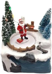 Wizardi Christmas Village - Santa Claus Scene F07N5-6A