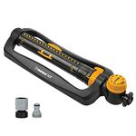 Melnor 65133AMZ Turbo Oscillating W/Timer Sprinkler Bundle, Black, Yellow