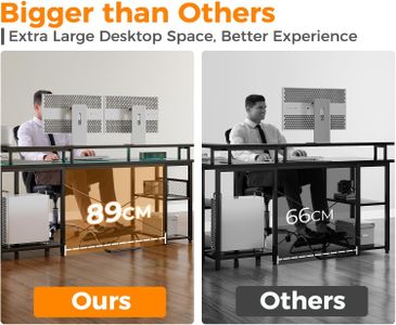 ODK L-Shaped Gaming Desk – Black Corner Computer Table