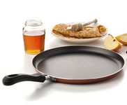 Maxi Nature Crepe Pan - Flat Non-Stick Pan - Even Heat Distribution, Stove Safe - for Crepes, Pancakes, Omelettes, Tortillas & More - 10 Inch, 25 cm