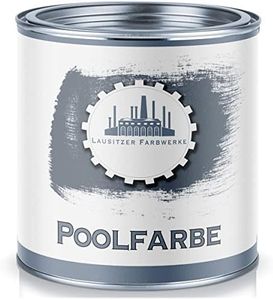 Lausitzer Farbwerke Schwimmbeckenfarbe traditionelle Poolfarbe Schwimmbadbeschichtung Betonfarbe wasserdicht in Blau Weiß Grau Grün Seegrün Lichtgrau Anthrazitgrau (2,5 L, Weiß)